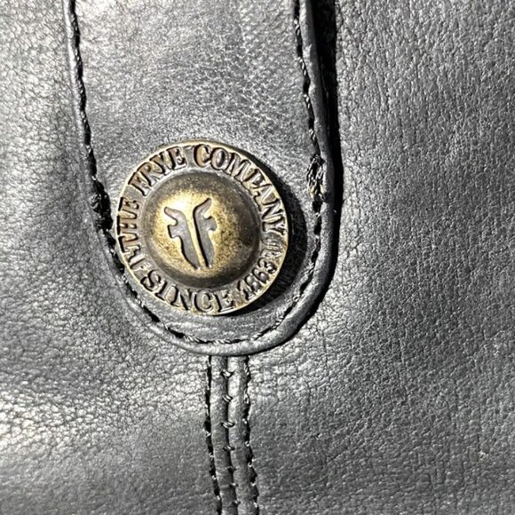 Frye Black Leather Jackie Button Short Western Style Boots Ankle Boots 7.5 - Picture 7 of 14